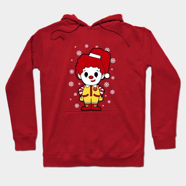 Ronald McDonalds Christmas Hoodie by liora natalia